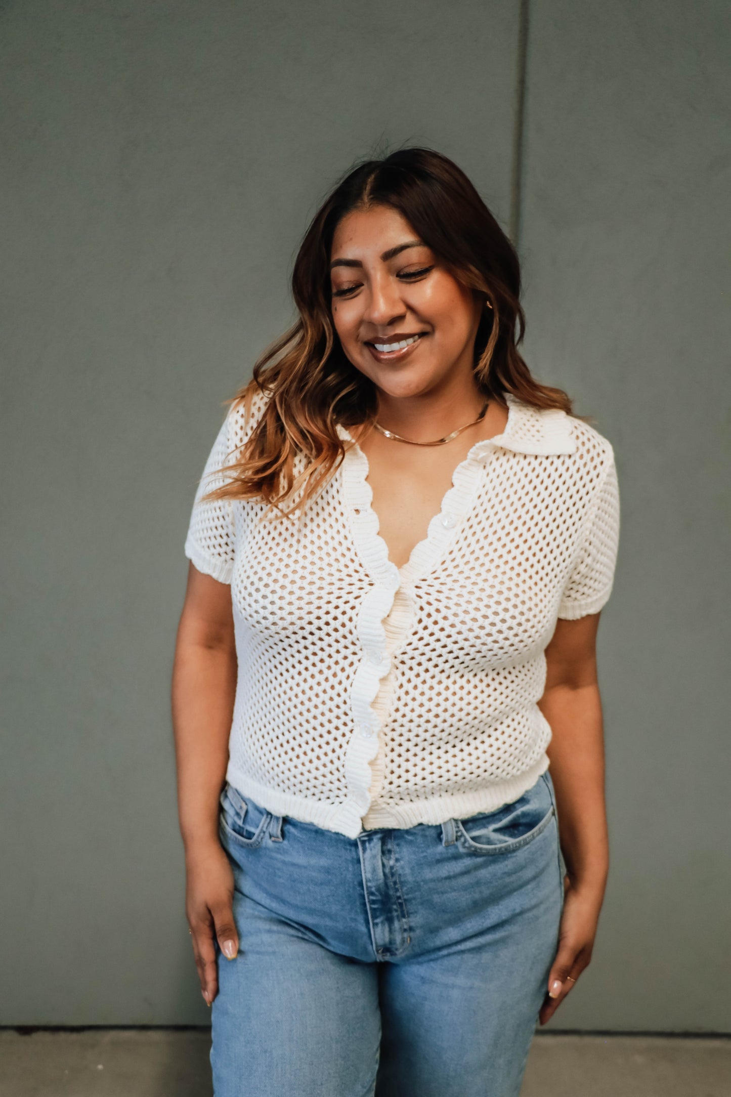 The Carter Crochet Top - Ivory