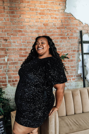 Holiday Me Dress Curvy - Black