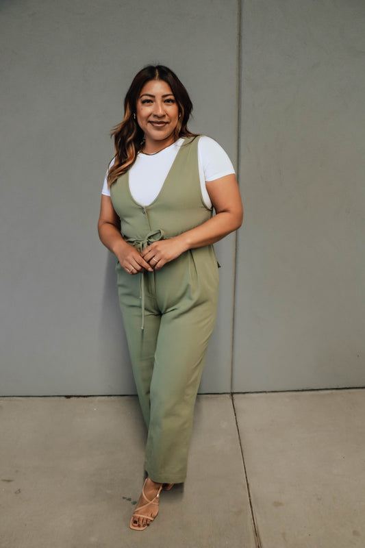 Amber Jumpsuit - Olive