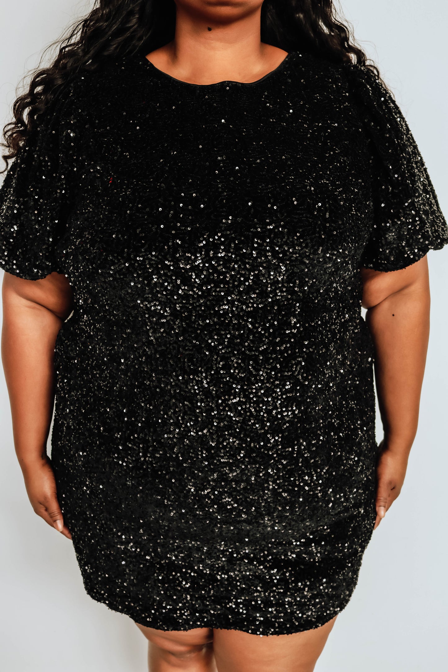 Holiday Me Dress Curvy - Black