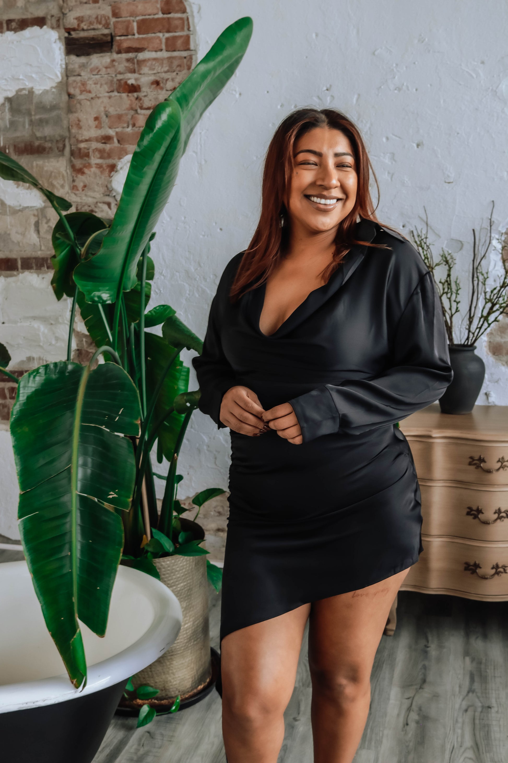 Night out mini dress- Black Small Night out mini dress- Black Small