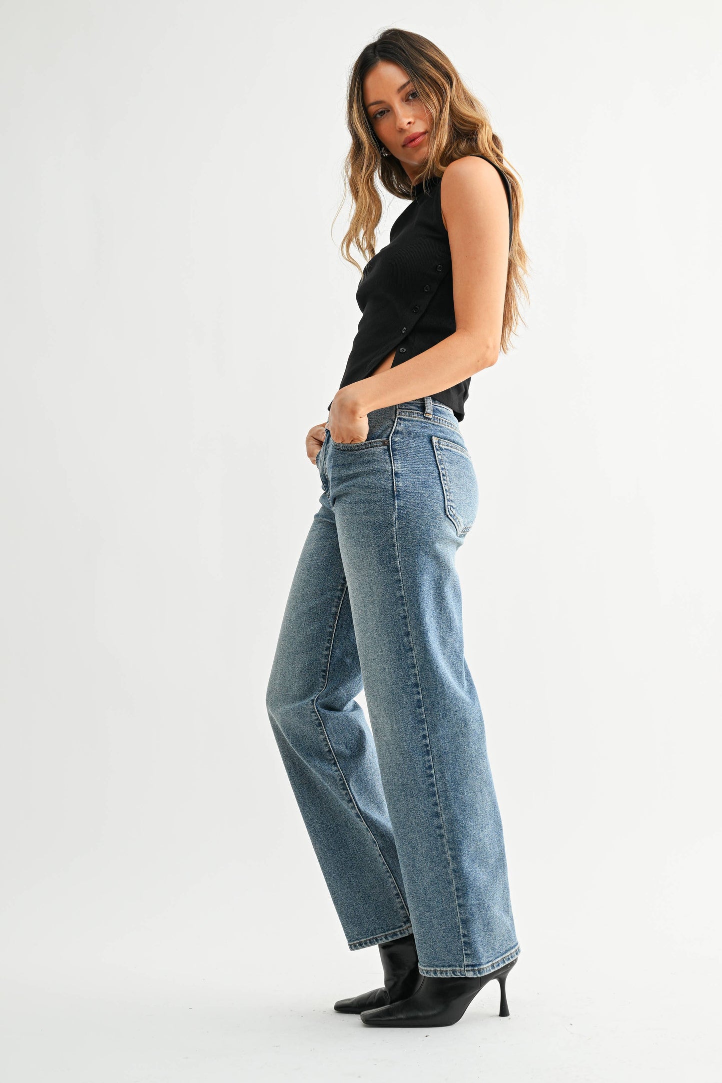 Lennox Low Rise Denim Straight