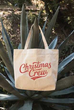 Christmas Tote- Natural