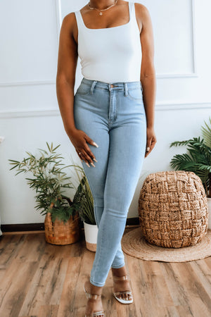 Classic High-Waisted Denim