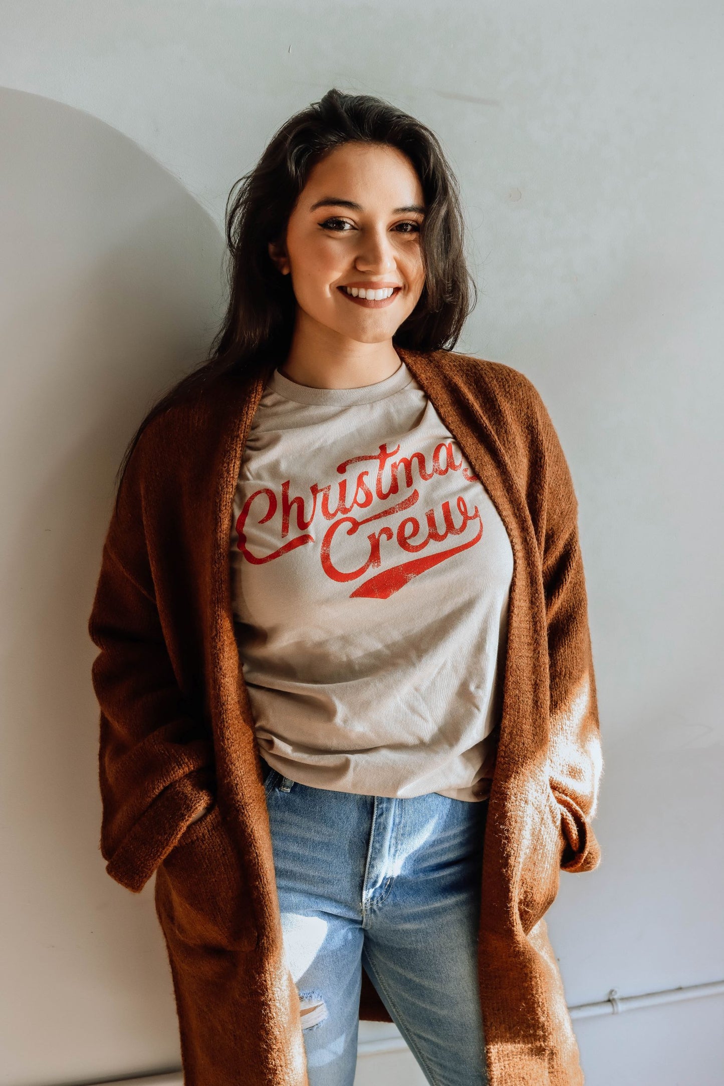 Christmas Tee- Tan