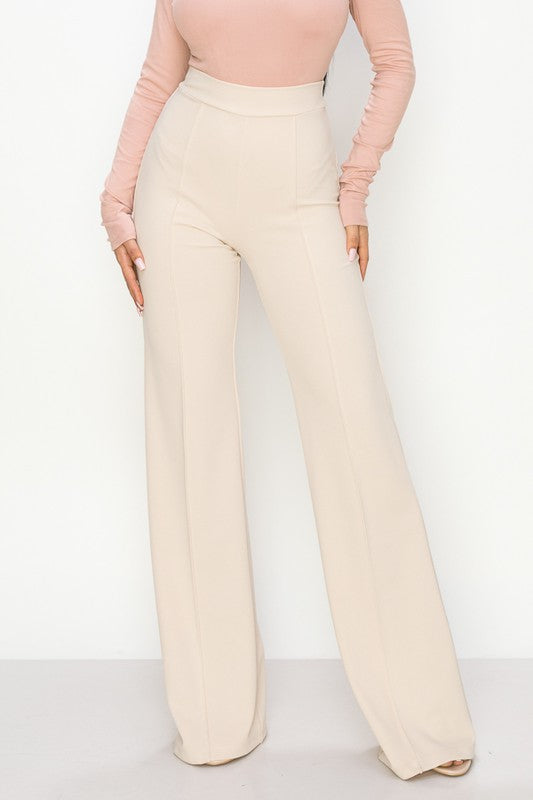 Cream Silky Smooth High Waisted Dress Pants – STYLED BY ALX COUTURE